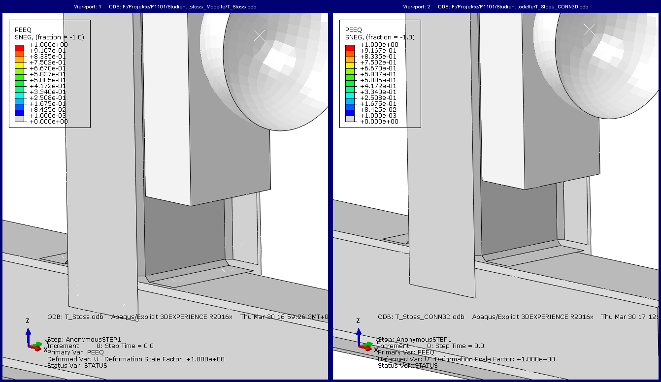 comparison of a neural spotweld model to a connector based model in abaqus/explicit